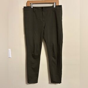 New York & Company Olive Stretch Ponte Leggings